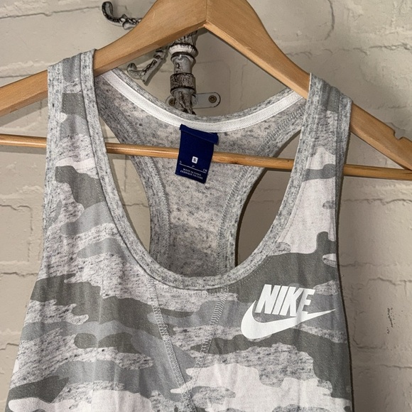 Nike tank top camouflage camo small cotton poly blend - Picture 2 of 3